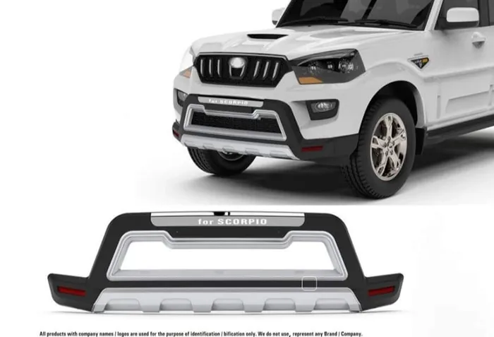 Mahindra Scorpio Front Bumper Addon Kit Diffuser ABS guard