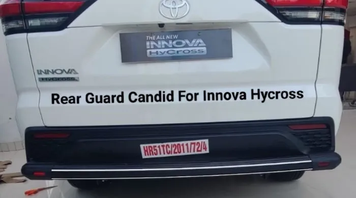 Toyota innova Hycross Aluminium Rear Bumper Guard